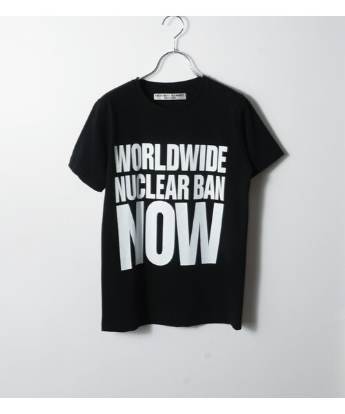HAMNETT（ハムネット）の「【KEH】 WORLDWIDE NUCLEAR BAN NOW（WOMENS）（トップス・レディース・ブラック/ホワイト・FREE）」の1枚目の写真