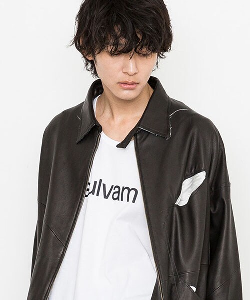 sulvam サルバム レザースイングトップ