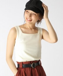 mysty woman | リブ2WAYタンクトップ(トップス)