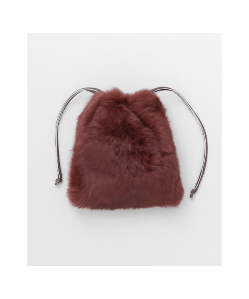 URBAN RESEARCH ROSSO WOMEN（アーバンリサーチ　ロッソ）の「【予約】ラビットファーミニ巾着（バッグ・レディース・GREEN/BORDEAUX/YELLOW/MINT・-）」の14枚目の写真