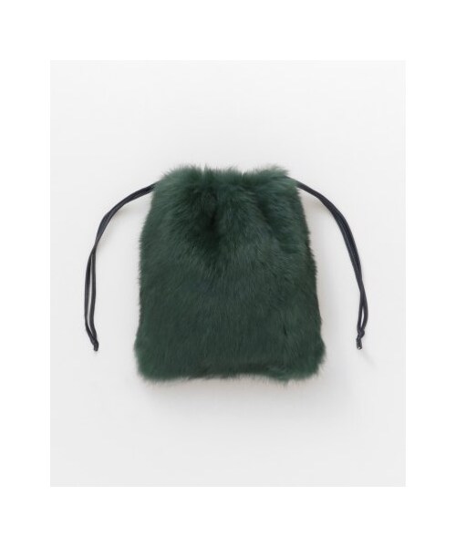 URBAN RESEARCH ROSSO WOMEN（アーバンリサーチ　ロッソ）の「【予約】ラビットファーミニ巾着（バッグ・レディース・GREEN/BORDEAUX/YELLOW/MINT・-）」の13枚目の写真