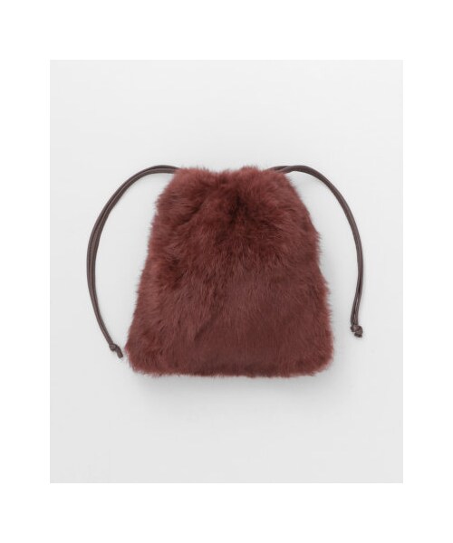 URBAN RESEARCH ROSSO WOMEN（アーバンリサーチ　ロッソ）の「【予約】ラビットファーミニ巾着（バッグ・レディース・GREEN/BORDEAUX/YELLOW/MINT・-）」の10枚目の写真