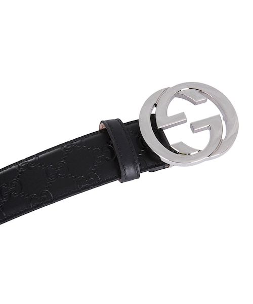グッチ レザー GGスプリーム ベルト GUCCI グッチ GGスプリーム ダブルGバックル ベルト ブラウン