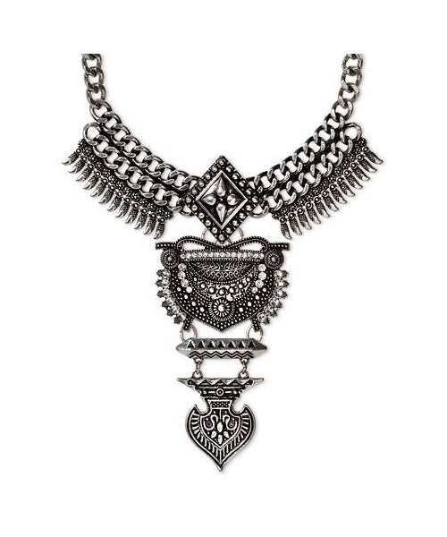 BaubleBar（）の「SUGARFIX by BaubleBar Amazon Bib Necklace Dark Silver