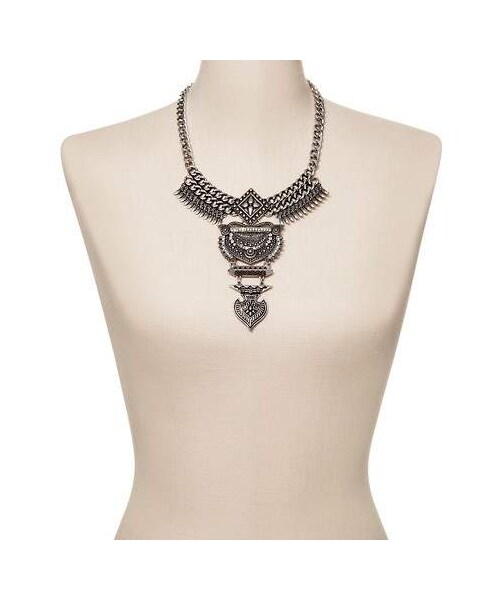 BaubleBar（）の「SUGARFIX by BaubleBar Amazon Bib Necklace Dark Silver