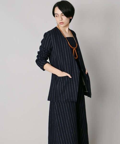 plage（プラージュ）の「《予約》ウールアサストライプジャケット