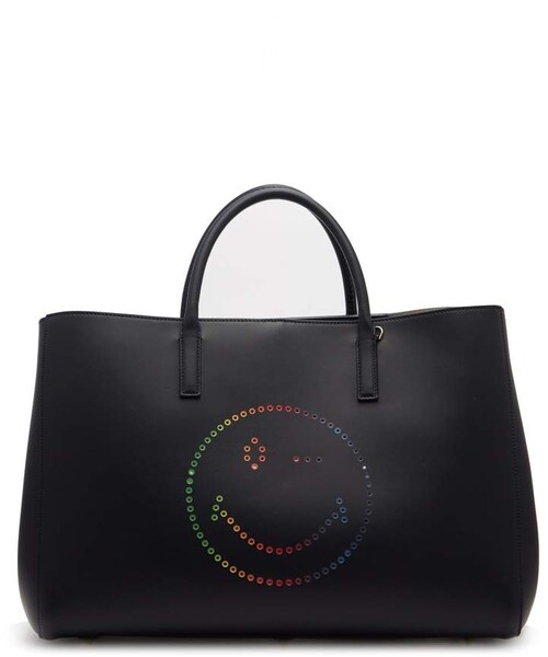 ANYA HINDMARCH（アニヤハインドマーチ）の「ANYA HINDMARCH Ebury Wink Smiley leather