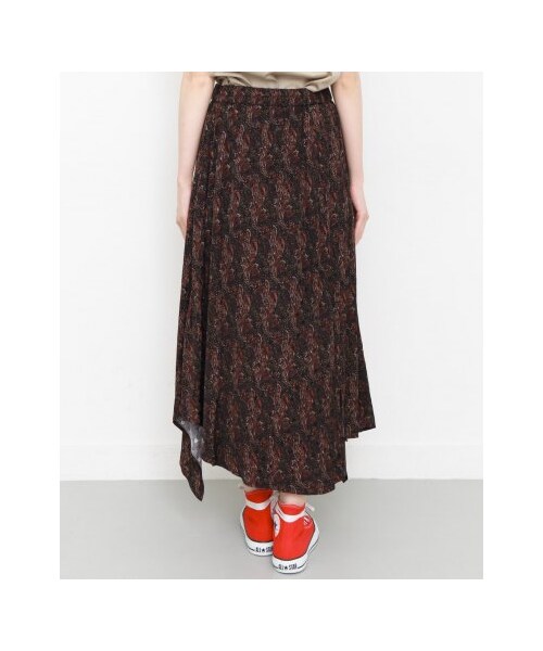 KBF（ケイビーエフ）の「エスニック柄イレヘムスカート（スカート・レディース・IVORY/NAVY・one）」の7枚目の写真