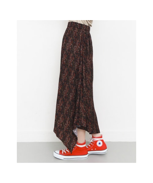 KBF（ケイビーエフ）の「エスニック柄イレヘムスカート（スカート・レディース・IVORY/NAVY・one）」の6枚目の写真