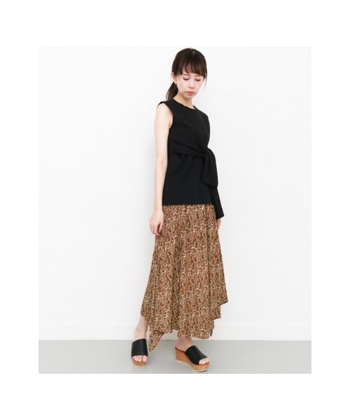 KBF（ケイビーエフ）の「エスニック柄イレヘムスカート（スカート・レディース・IVORY/NAVY・one）」の3枚目の写真