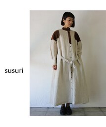 susuri(ススリ)の「susuri ススリ ルパシカワンピース #beige susuri(ススリ)の「susuri ススリ ルパシカワンピース #beige