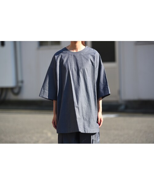 YANTOR(ヤントル)の「YANTOR 120双糸 Doctor Pullover Shirt / indigo(Tシャツ/カットソー・レディース・グレー・M)」の1枚目の写真