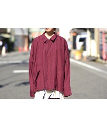 YANTOR | YANTOR Geometric Box jacket / wine red(その他アウター)