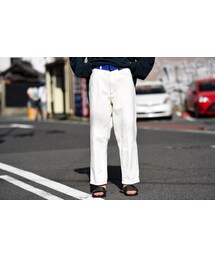 ESSAY | ESSAY センタープレスデニムパンツ white(デニムパンツ)