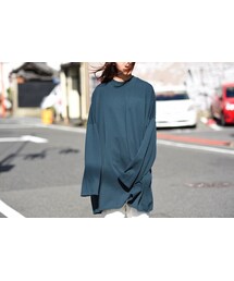 my beautiful landlet | My Beautiful Landlet ミニフリースロングスリーブBIG-T green(Tシャツ/カットソー)