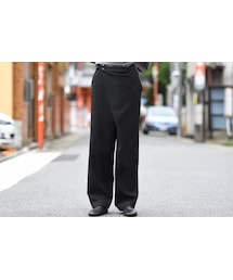 VOAAOV | VOAAOV ラップテーパードパンツ black(スラックス)
