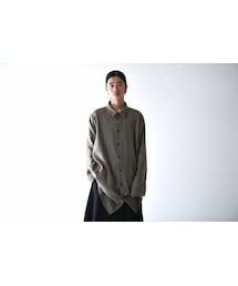 BISHOOL | BISHOOL wool gauze long shirt coat beige(シャツ/ブラウス)