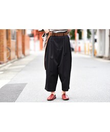 VOAAOV | VOAAOV クロップドタックパンツ black(その他パンツ)