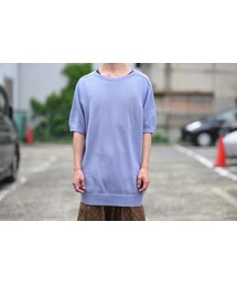 the Sakaki | theSakaki 居間着 甲 S/S purple(ニット/セーター)