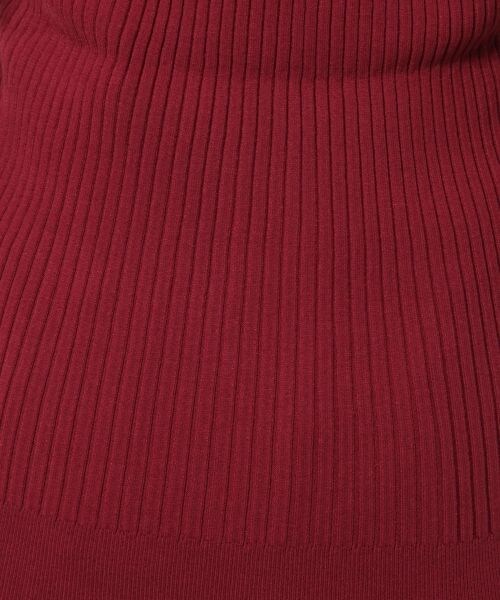BABYLONE（バビロン）の「16GリブニットVネックPO（トップス・ブラック/ボルドー/キャメル/ブルー）」の22枚目の写真