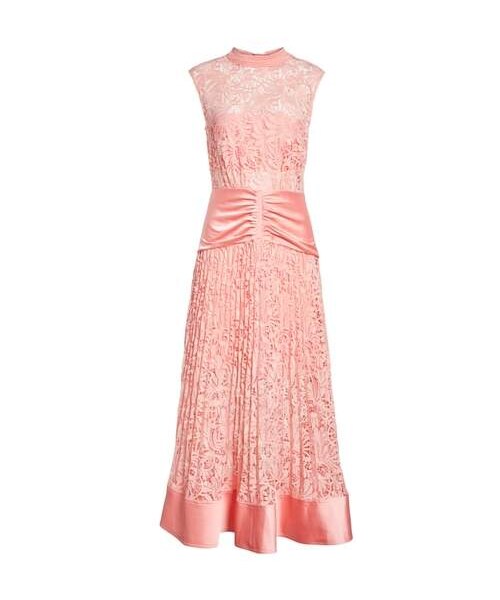 self-portrait(セルフポートレート)の「Self-Portrait Floral Lace Sleeveless Midi Dress(ワンピース・レディース・Pink・4/6)」の3枚目の写真