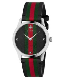 GUCCI | Gucci G-Timeless Leather Strap Watch, 38mm(アナログ腕時計)