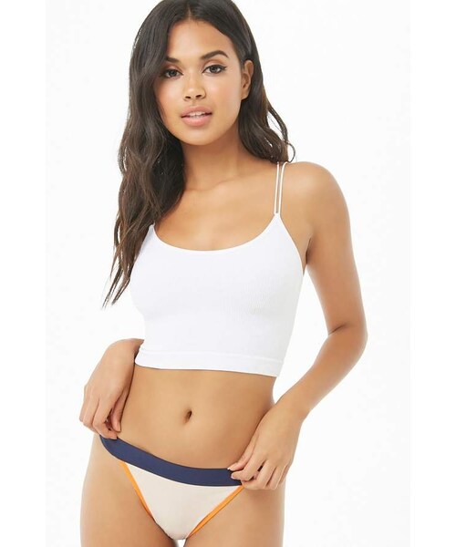 Forever 21,Forever 21 Colorblock Thong Panty - WEAR