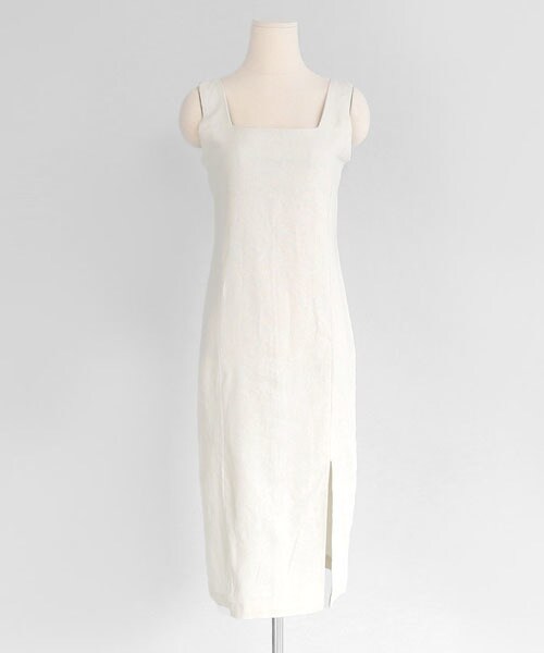 DHOLIC（ディーホリック）の「フロントスリットスリーブレスワンピース（ワンピース・レディース・ブラウン/ブラック/ホワイト・FREE）」の2枚目の写真