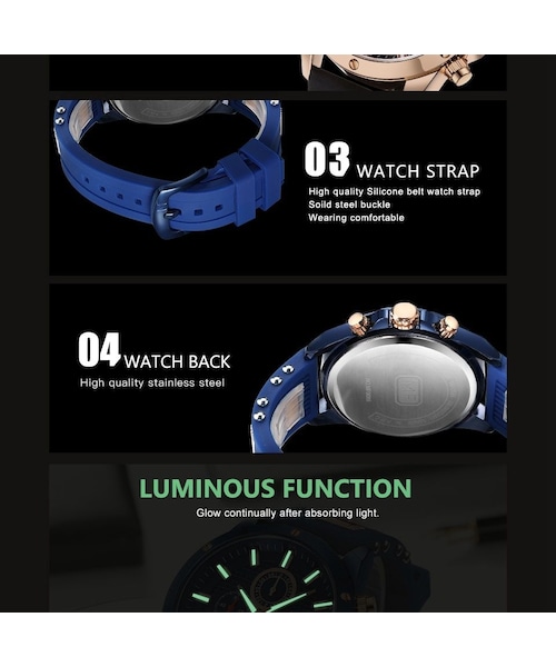 no brand(ノーブランド)の「MINI FOCUS ミニフォーカス腕時計(アナログ腕時計・メンズ・その他)」の3枚目の写真