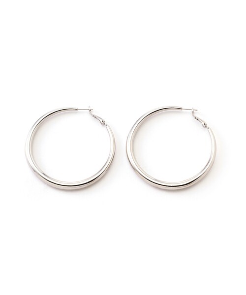 GRL（グレイル）の「BIGフープピアス（ピアス（両耳用）・レディース・ゴールド/シルバー・F）」の2枚目の写真