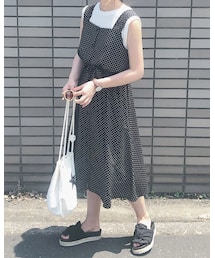 chocomee | ドットワンピース(ワンピース)