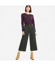 UNIQLO | コーデュロイワイドクロップドパンツ(その他パンツ)