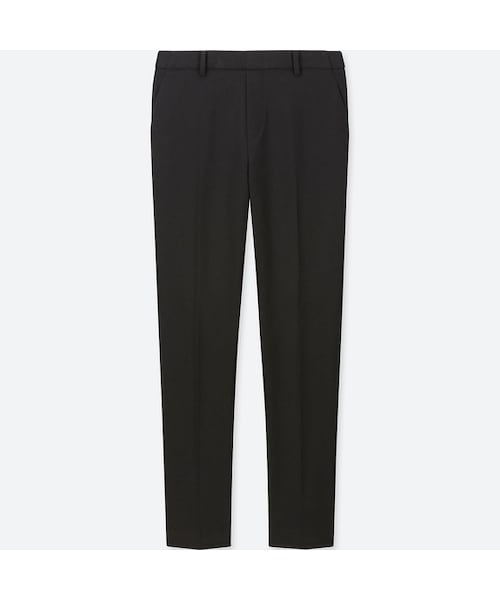 UNIQLO（ユニクロ）の「EZYアンクルパンツ（フランネル）（その他パンツ・レディース・DARK GRAY 08/BEIGE 31/OLIVE 57/BLACK 09・S/L/M/XL/XXL/XS/3XL）」の2枚目の写真