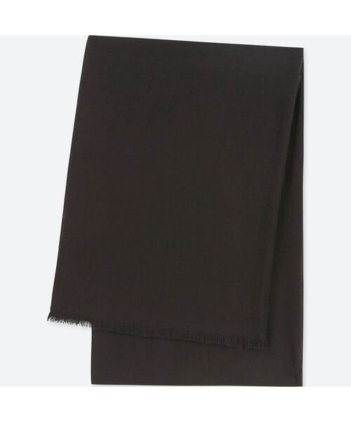 UNIQLO（ユニクロ）の「カシミヤビッグストール（その他トップス・LIGHT GRAY 02/DARK GRAY 08/NAVY 69/OFF WHITE 01/BLACK 09・フリー）」の3枚目の写真