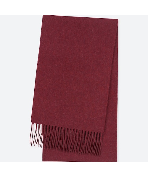 UNIQLO（ユニクロ）の「カシミヤマフラー（その他トップス・LIGHT GRAY 02/WINE 18/YELLOW 43/BROWN 34/RED 16/BLUE 63/BLACK 09/DARK GRAY 08/OFF WHITE 01/PINK 12/NAVY 69/GREEN（オンライン限定カラー） 53・フリー）」の11枚目の写真