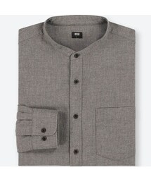 UNIQLO | フランネルスタンドカラーシャツ（長袖）(シャツ/ブラウス)