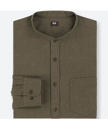 UNIQLO | フランネルスタンドカラーシャツ（長袖）(シャツ/ブラウス)