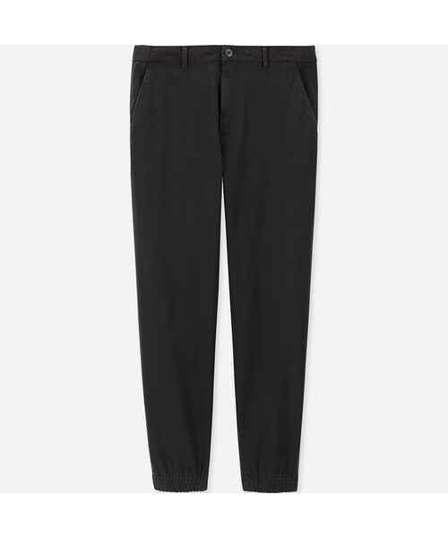 UNIQLO（ユニクロ）の「ジョガーパンツ（コットン・丈短め64cm）（その他パンツ・メンズ・NAVY 69/BEIGE 32/OLIVE 56/BLACK 09・XS/M/4XL/S/L/XXL/XL/3XL）」の2枚目の写真