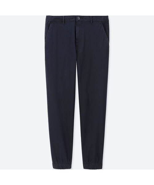UNIQLO（ユニクロ）の「ジョガーパンツ（コットン・丈短め64cm）（その他パンツ・メンズ・NAVY 69/BEIGE 32/OLIVE 56/BLACK 09・XS/M/4XL/S/L/XXL/XL/3XL）」の4枚目の写真