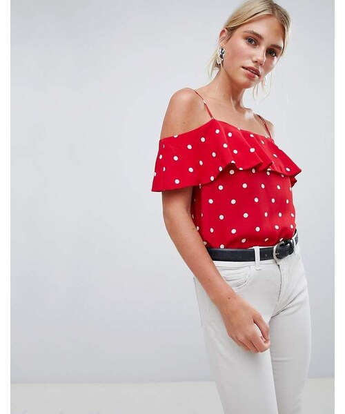 Oasis（オアシス）の「Oasis Polka Dot Cami Top（キャミソール）」 WEAR