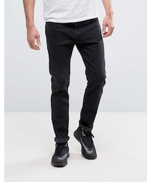 Bershka | Bershka Skinny Jeans In Black Wash(デニムパンツ)