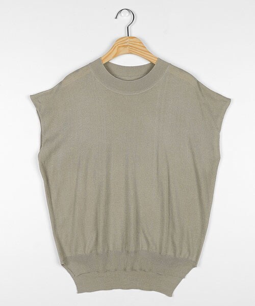 DHOLIC(ディーホリック)の「ショートスリーブニット(ニット/セーター・レディース・グリーン/ブラック/ブラウン/ベージュ・FREE)」の4枚目の写真