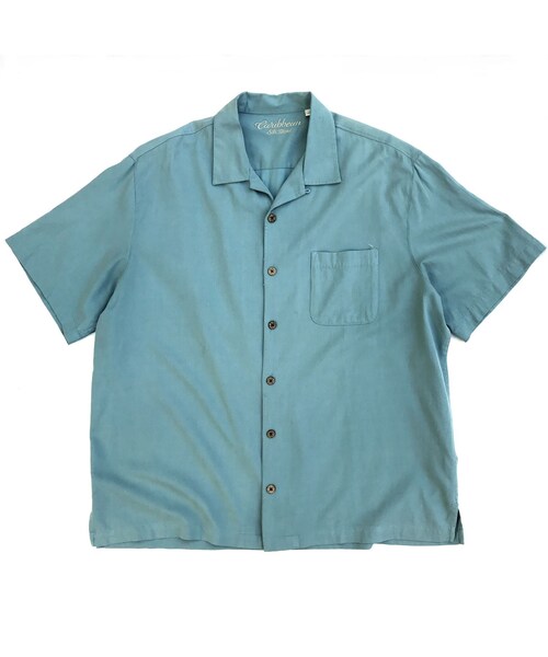 Vintage Clothing(ヴィンテージクロージング)の「S/S Open Collar Silk Shirt / Mint / Used(シャツ/ブラウス・メンズ・その他)」の1枚目の写真
