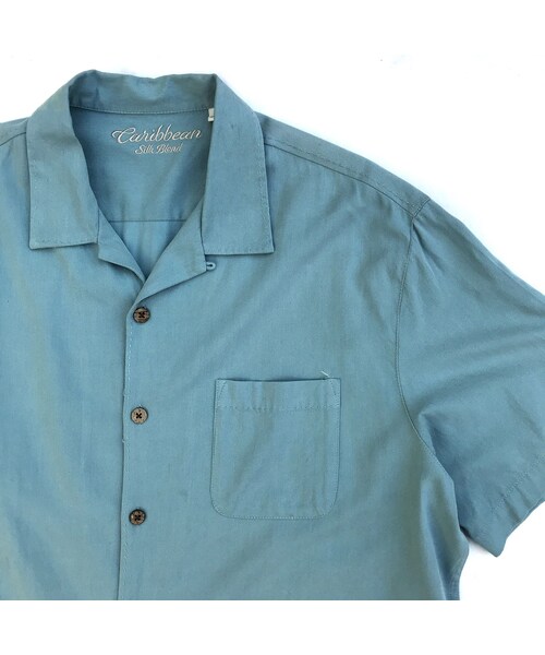 Vintage Clothing(ヴィンテージクロージング)の「S/S Open Collar Silk Shirt / Mint / Used(シャツ/ブラウス・メンズ・その他)」の3枚目の写真