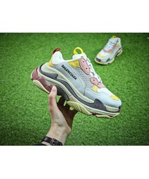 BALENCIAGA | BALENCIAGA バレンシアガ Off-White オフホワイト スニーカー メンズ　レディース レザー ローカット 送料無料　２０１８新作(スニーカー)
