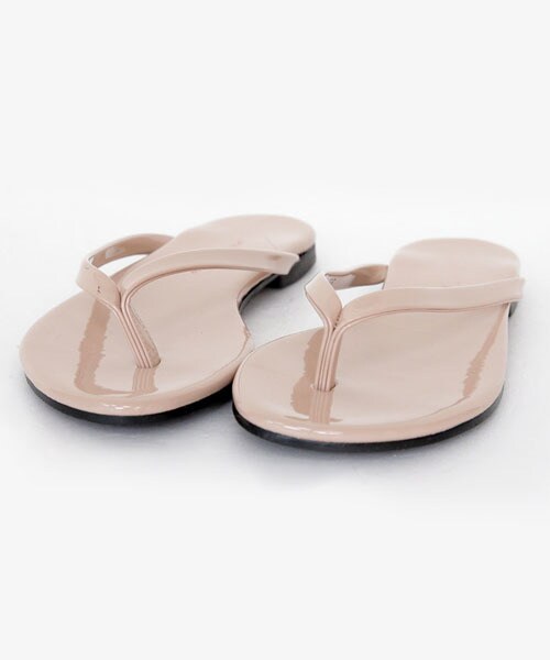 DHOLIC（ディーホリック）の「2TYPEフリップフロップサンダル（サンダル・レディース・ブラック/ホワイト/ベージュ/パープル/グレー/ピンク・225/230/235/240/245/250）」の6枚目の写真