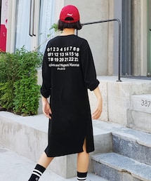 DHOLIC | NumberレタリングTシャツワンピース(ワンピース)