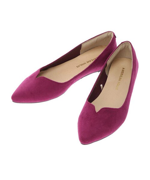 AMERICAN HOLIC(アメリカンホリック)の「フラットポインテッドパンプス(シューズ・ブラック/レッド/グレーベージュ/マスタード/カーキ/ライトブルー/ネイビー/パープル・S/M/L)」の14枚目の写真