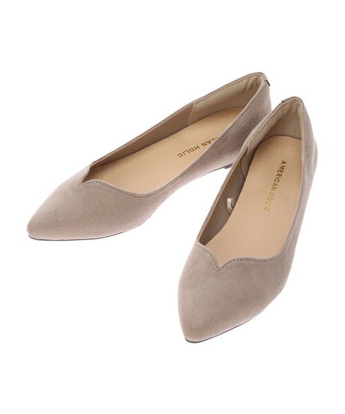 AMERICAN HOLIC(アメリカンホリック)の「フラットポインテッドパンプス(シューズ・ブラック/レッド/グレーベージュ/マスタード/カーキ/ライトブルー/ネイビー/パープル・S/M/L)」の9枚目の写真