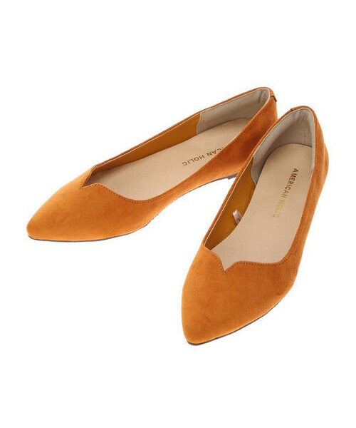 AMERICAN HOLIC(アメリカンホリック)の「フラットポインテッドパンプス(シューズ・ブラック/レッド/グレーベージュ/マスタード/カーキ/ライトブルー/ネイビー/パープル・S/M/L)」の10枚目の写真